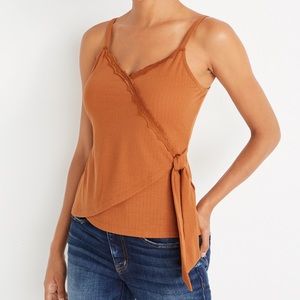 NWT Maurices Solid Wrap Tank Top